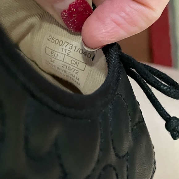 Girls Zara Mickey Mouse ballet flat shoe black padded Disney size EU 34 US 2.5 - Picture 14 of 16